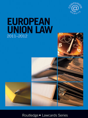 cover image of European Union Lawcards 2011-2012